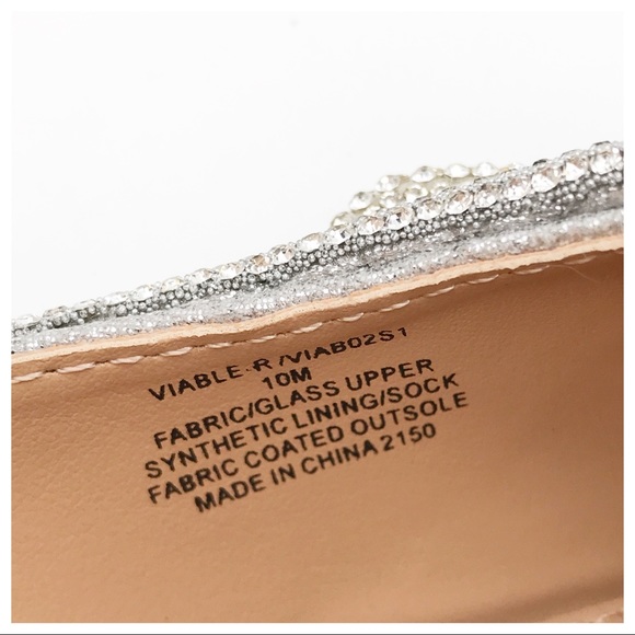 Steve Madden Silver Rhinestone Heels - Picture 13 of 16